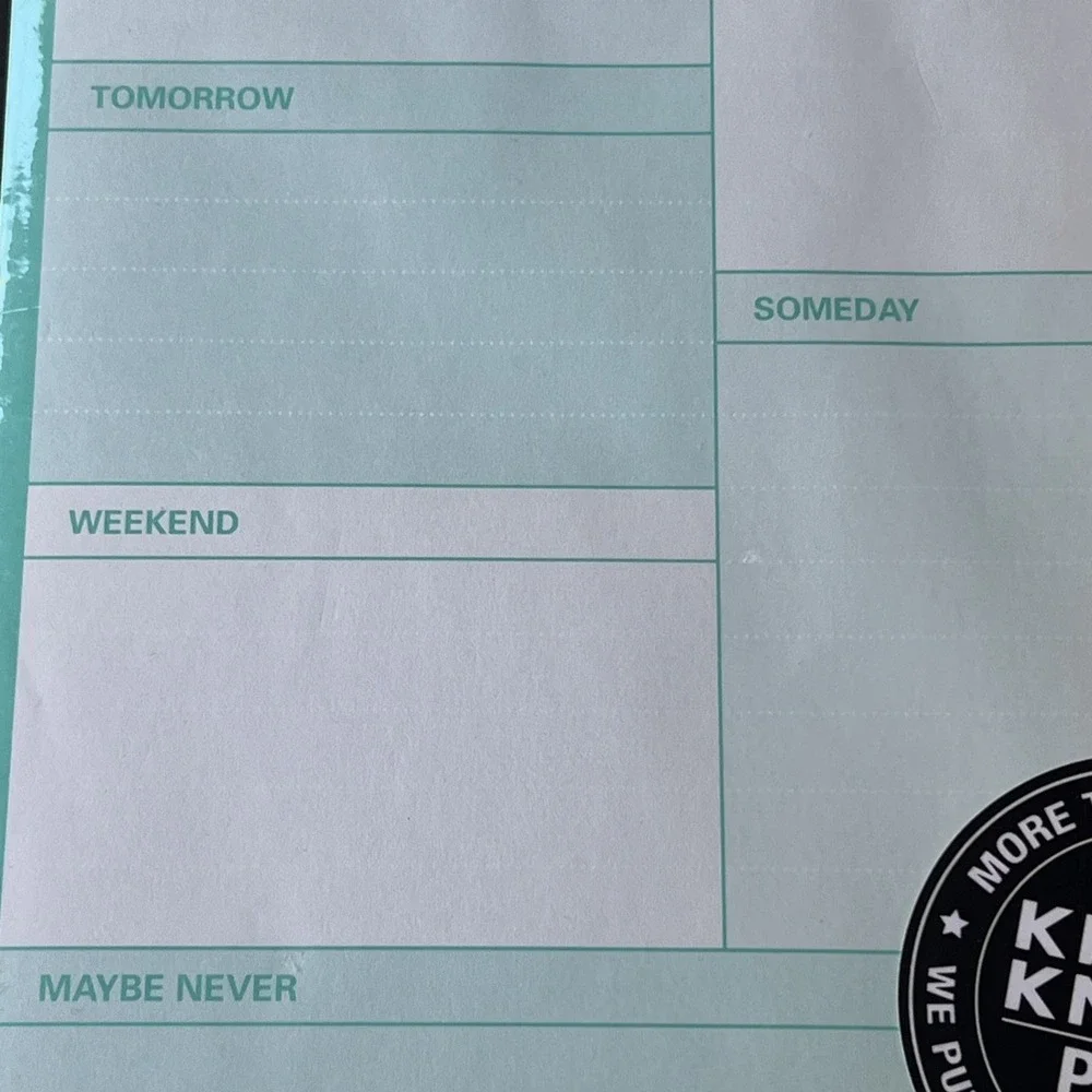 Knock Knock Funny Pad Accomplish 60 Sheets Notepad In Plastic 2015 New Old Stock